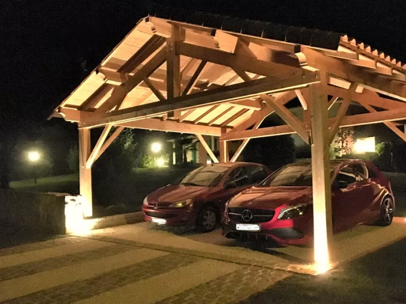 Abris voiture en bois