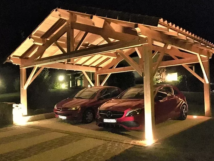 Abris voiture en bois